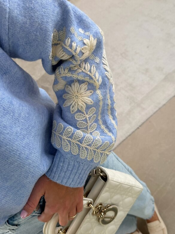 Sweter Clave niebieski