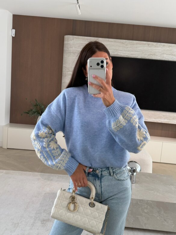 Sweter Clave niebieski