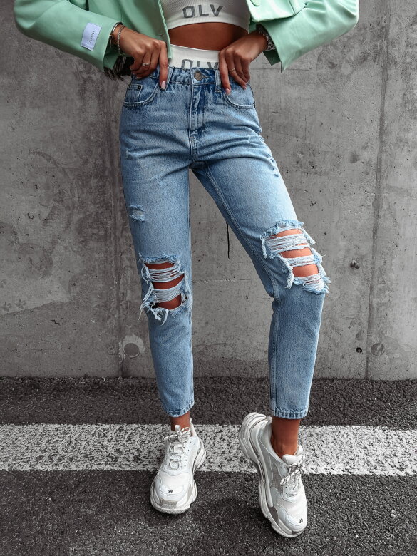 Spodnie Vertis jeans jasnoniebieskie