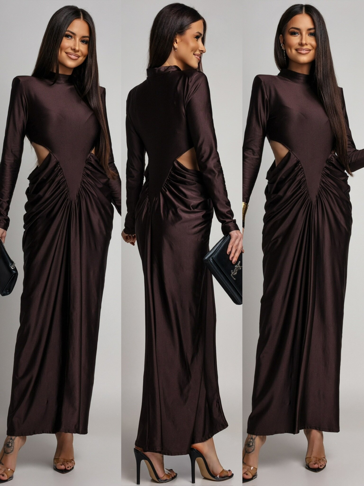 Sukienka Sarina czekoladowa