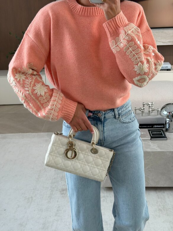 Sweter Clave pomarańczowy 