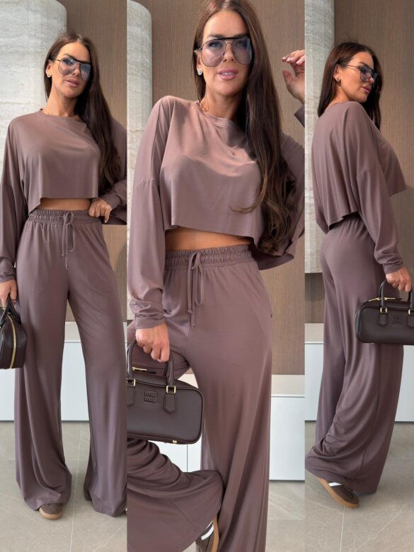 Set 2in1 Oleo viscose mocca 