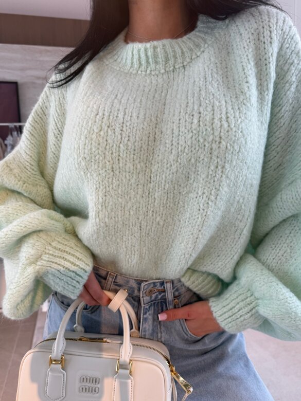 Sweter Bellissimo miętowy