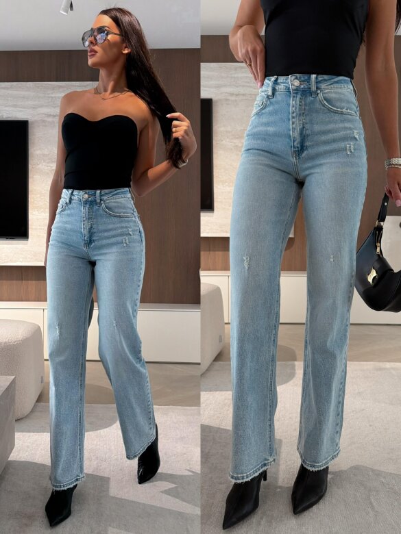 Spodnie Arafio jeans jasnoniebieskie