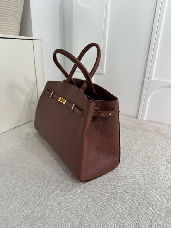 Torebka Verde skóra naturalna brązowa 