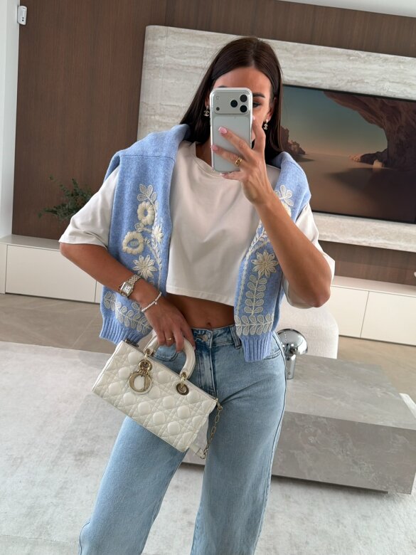 Spodnie Sylvare jeans jasnoniebieskie 