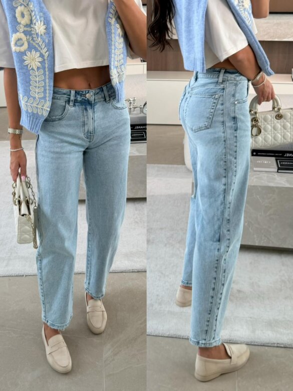 Spodnie Sylvare jeans jasnoniebieskie 