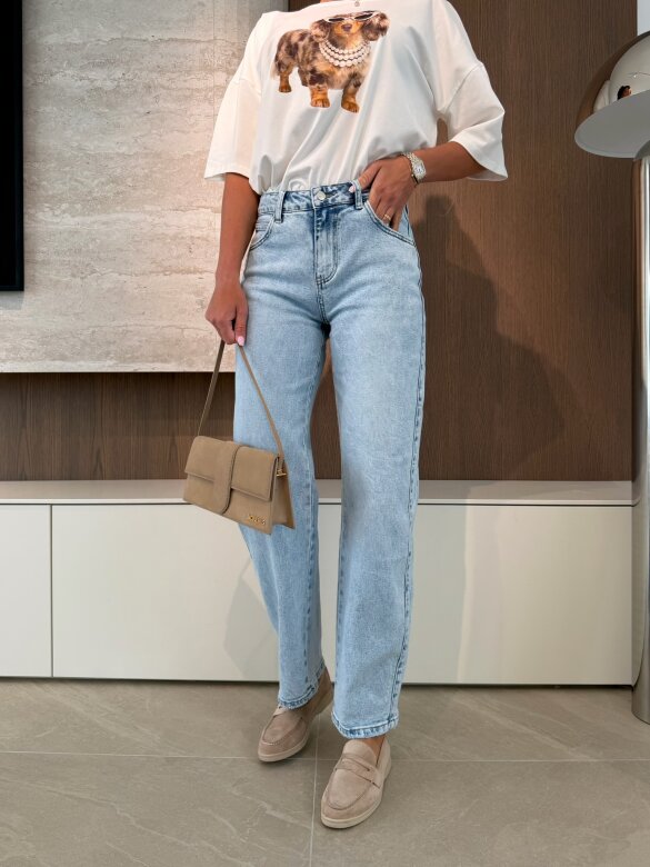 Spodnie Sylvare jeans jasnoniebieskie 