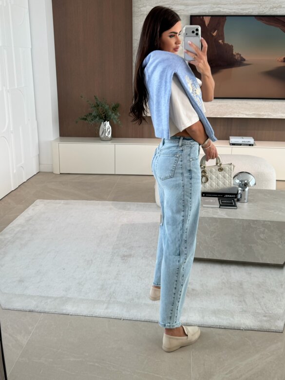 Spodnie Sylvare jeans jasnoniebieskie 