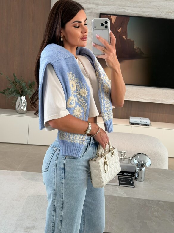 Spodnie Sylvare jeans jasnoniebieskie 