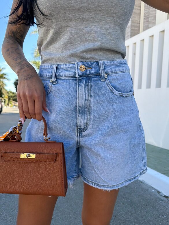 Szorty Soreno jeans jasnoniebieskie 