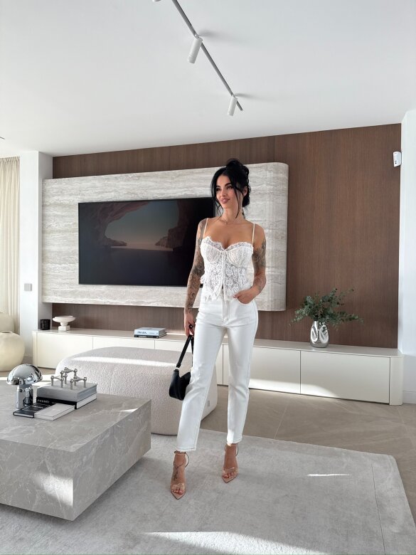 Spodnie Avelie jeans ecru 