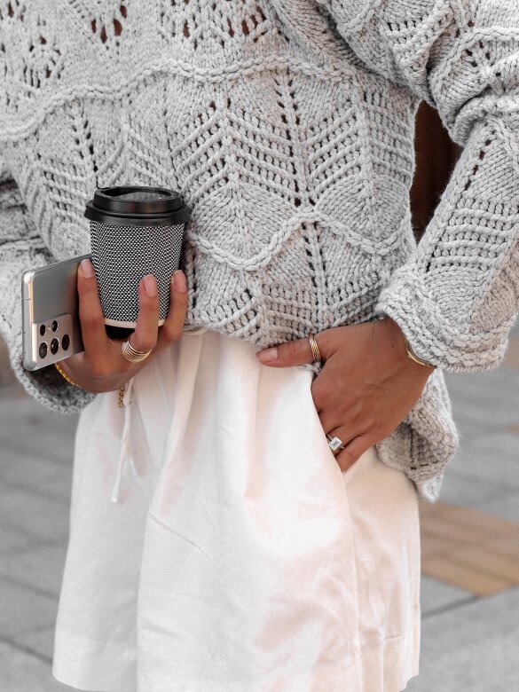 Sweter Quiet Luxury szary