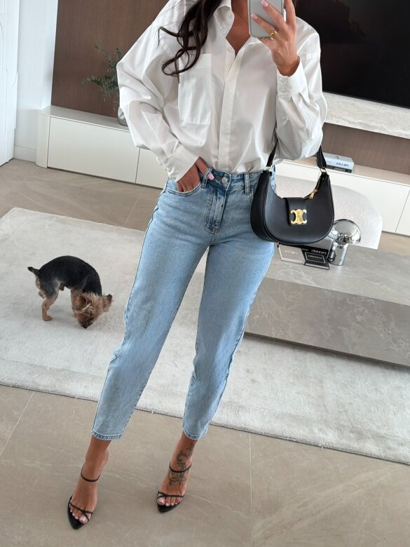 Spodnie Estivo jeans jasnoniebieskie