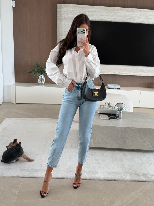 Spodnie Estivo jeans jasnoniebieskie