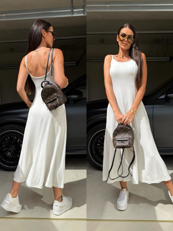 Sukienka Marnie maxi ecru 