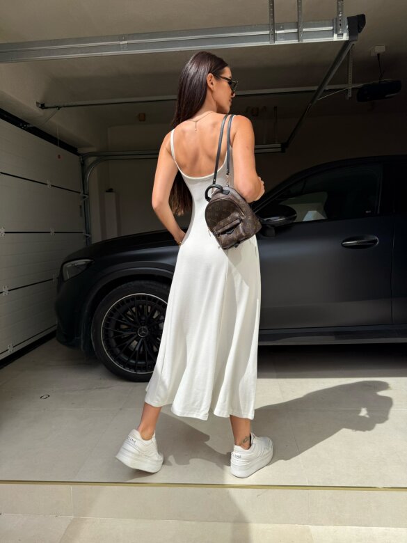 Sukienka Marnie maxi ecru 