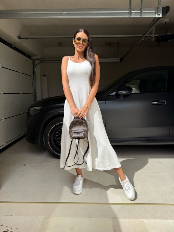 Sukienka Marnie maxi ecru 