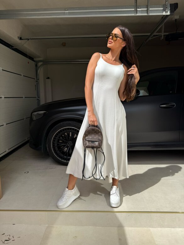 Sukienka Marnie maxi ecru 