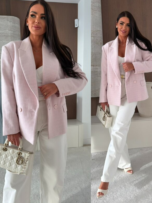 Marynarka Natasha jasnopudrowa 