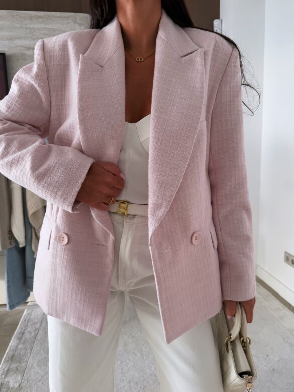 Marynarka Natasha jasnopudrowa 