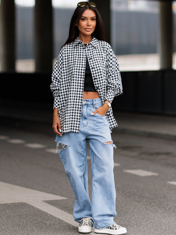 Shirt Easy Wear white-black