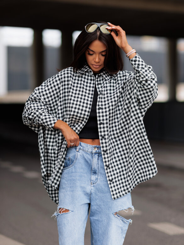 Shirt Easy Wear white-black