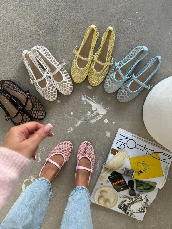 Baleriny Nesso butter yellow 