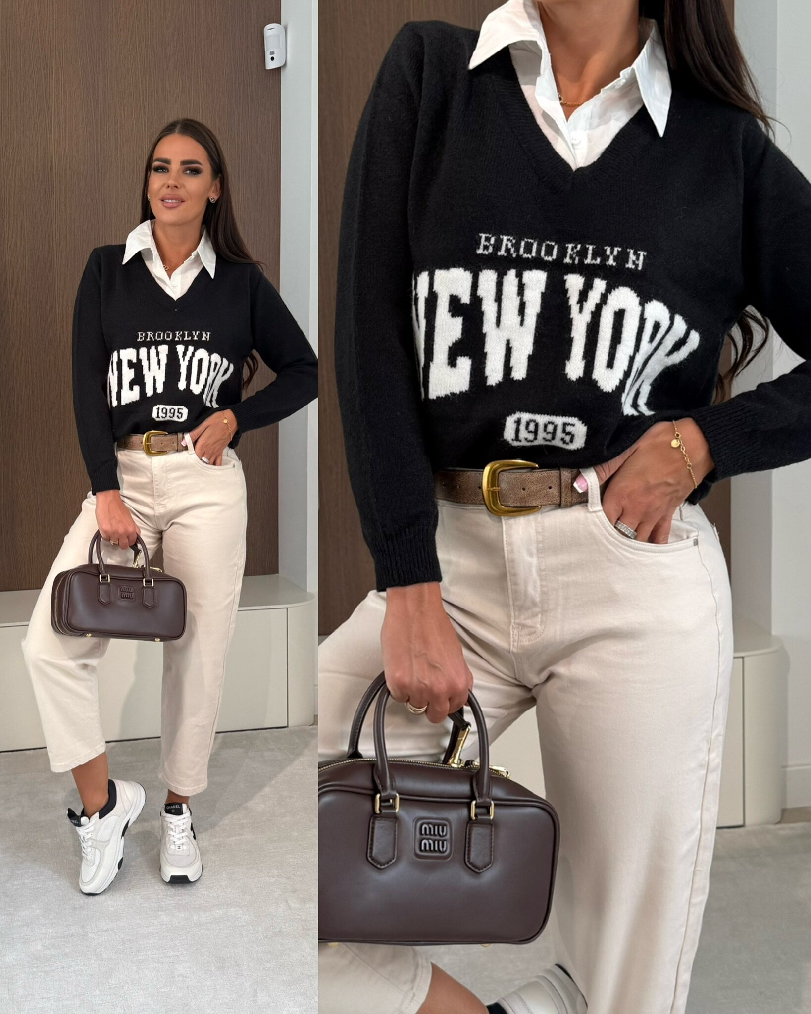Sweter New York czarny 