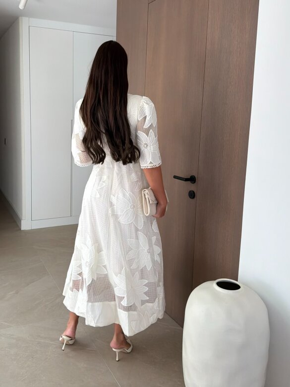 Sukienka Moonflower maxi ecru