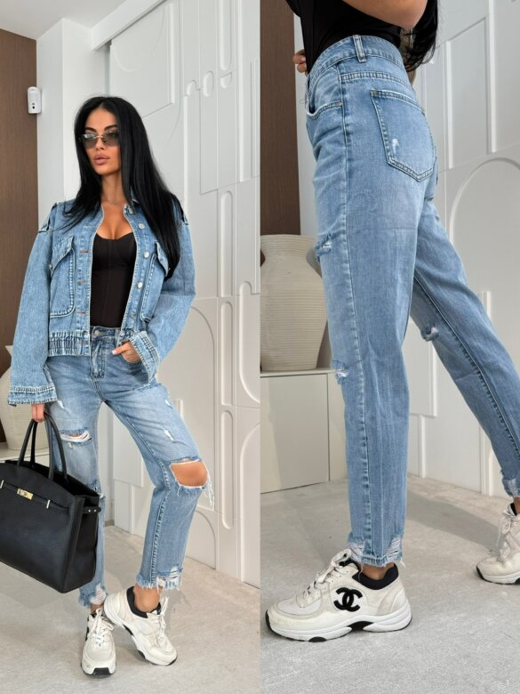 Spodnie Sharpi jeans niebieskie