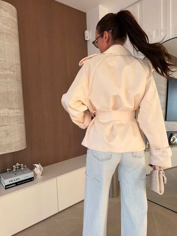Trench Coat Nolly with belt vanilla