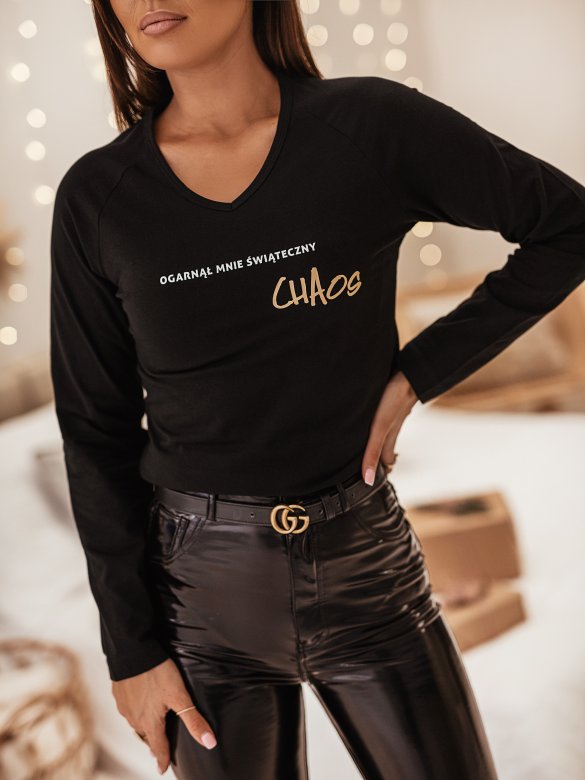 Bluzka Świąteczny Chaos black