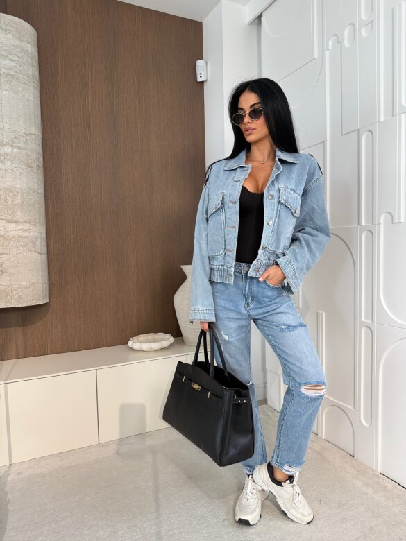 Spodnie Dellice jeans niebieskie 