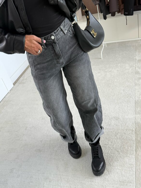 Spodnie Haster jeans grafitowe