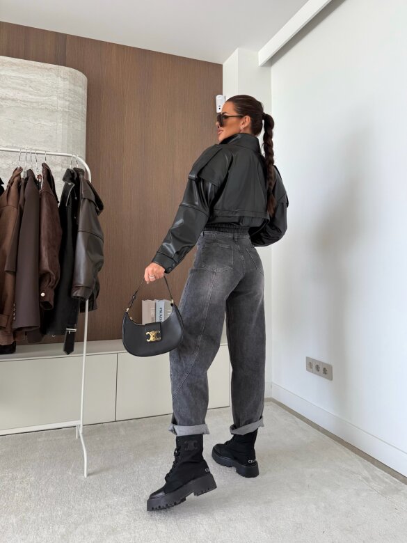 Spodnie Haster jeans grafitowe