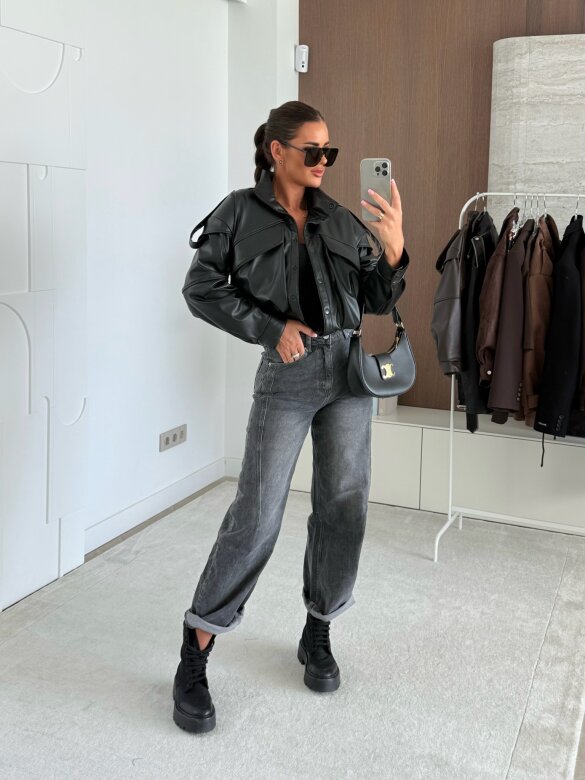 Spodnie Haster jeans grafitowe