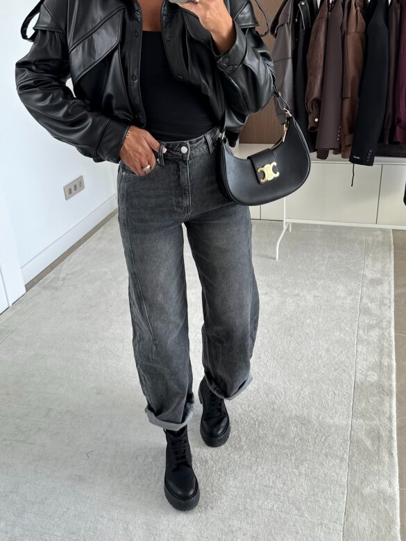 Spodnie Haster jeans grafitowe