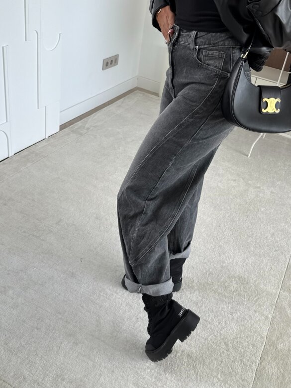 Spodnie Haster jeans grafitowe