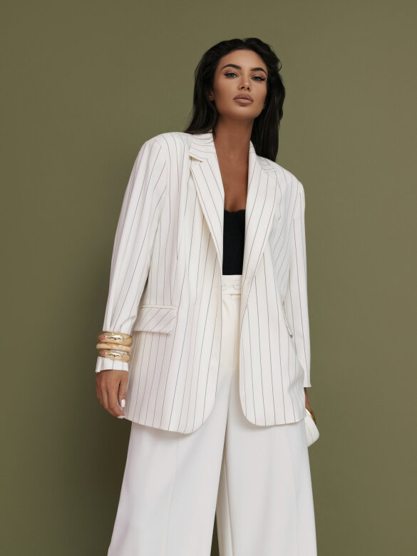 Marynarka Flamenco w paski waniliowa 