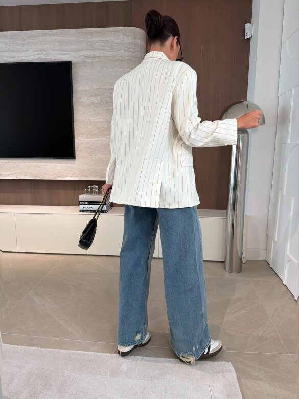 Marynarka Flamenco w paski waniliowa 