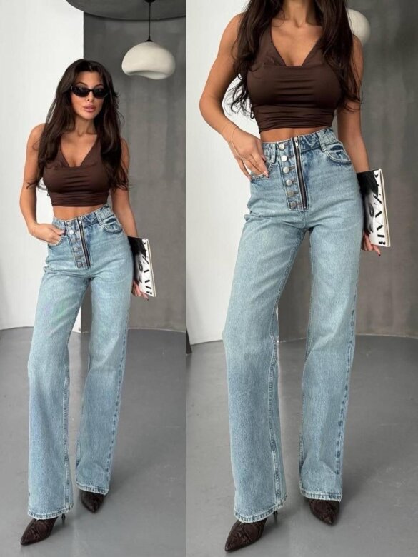 Spodnie Malcolm jeans niebieskie