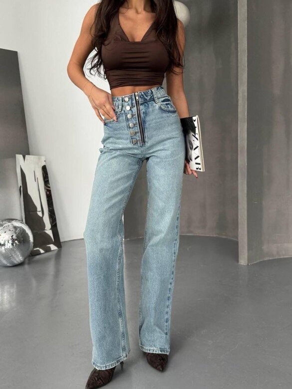 Spodnie Malcolm jeans niebieskie