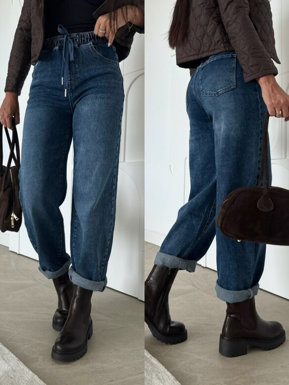 Spodnie Tisa jeans ciemnoniebieskie 