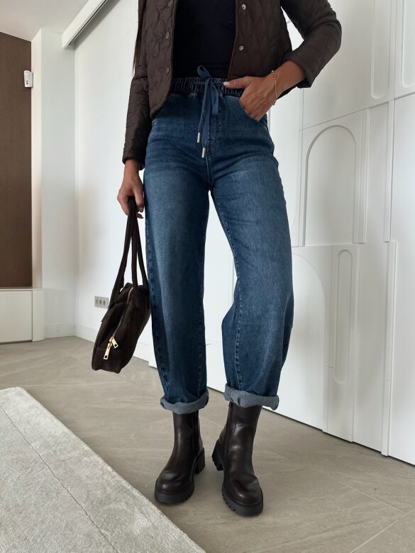 Spodnie Tisa jeans ciemnoniebieskie 