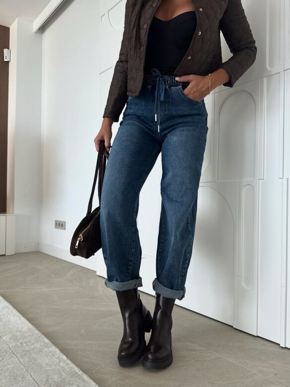 Spodnie Tisa jeans ciemnoniebieskie 