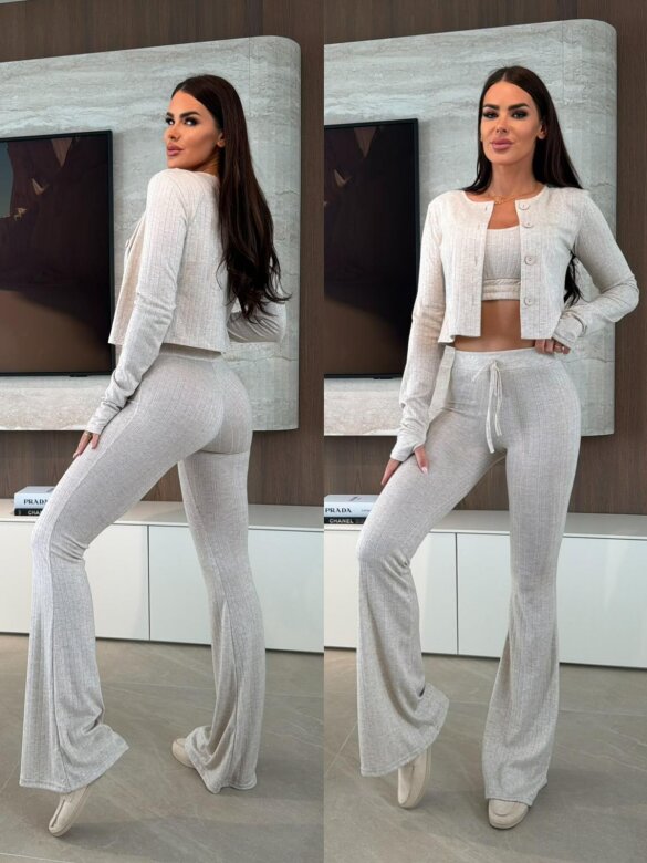 Komplet 3w1 Sheri jasnobeżowy 