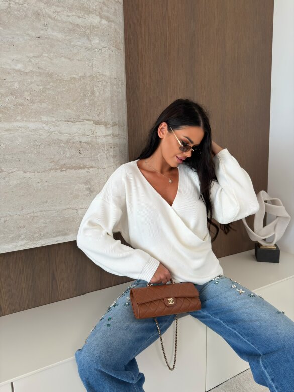 Sweter Cassy ecru 