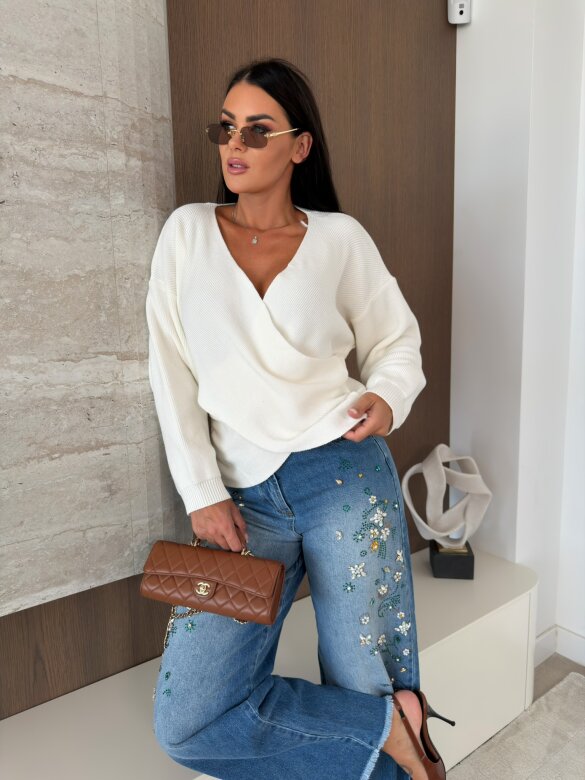 Sweter Cassy ecru 