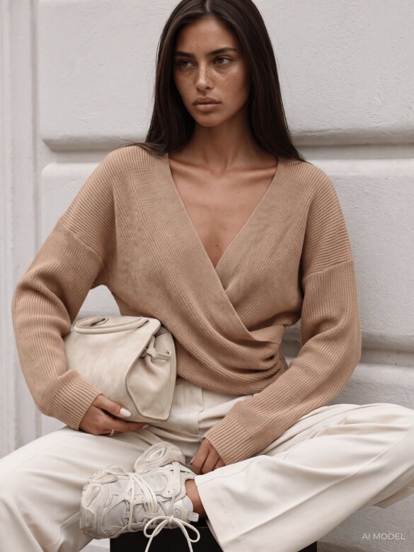 Sweter Cassy beżowy 